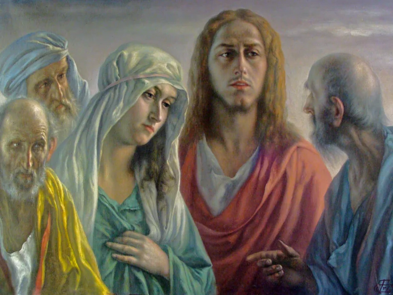 1870-Tita Gori - Cristo con gli apostoli e una santa